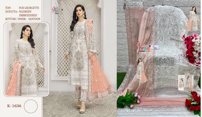 1636 Shree Fabs Georgette Pakistani Salwar Suits