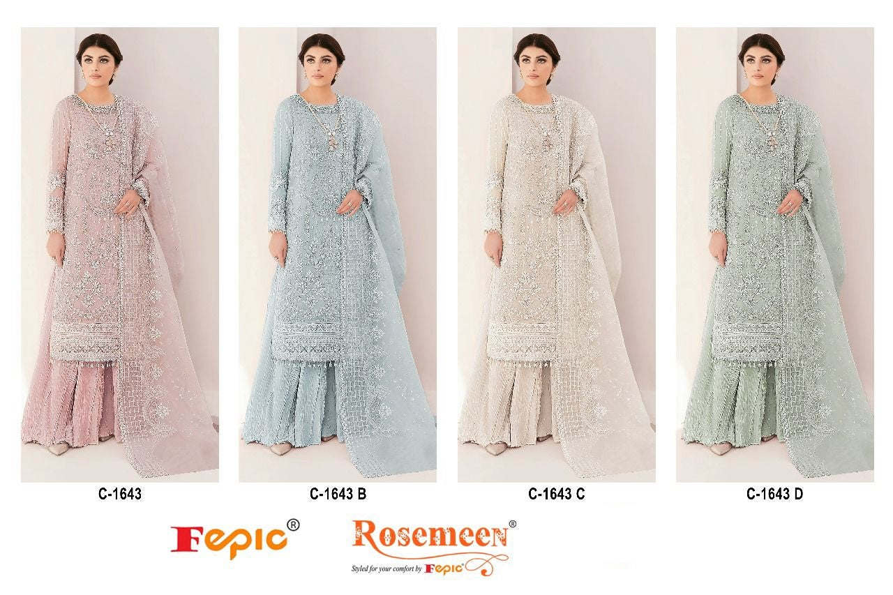 1643 Fepic Georgette Pakistani Salwar Suits