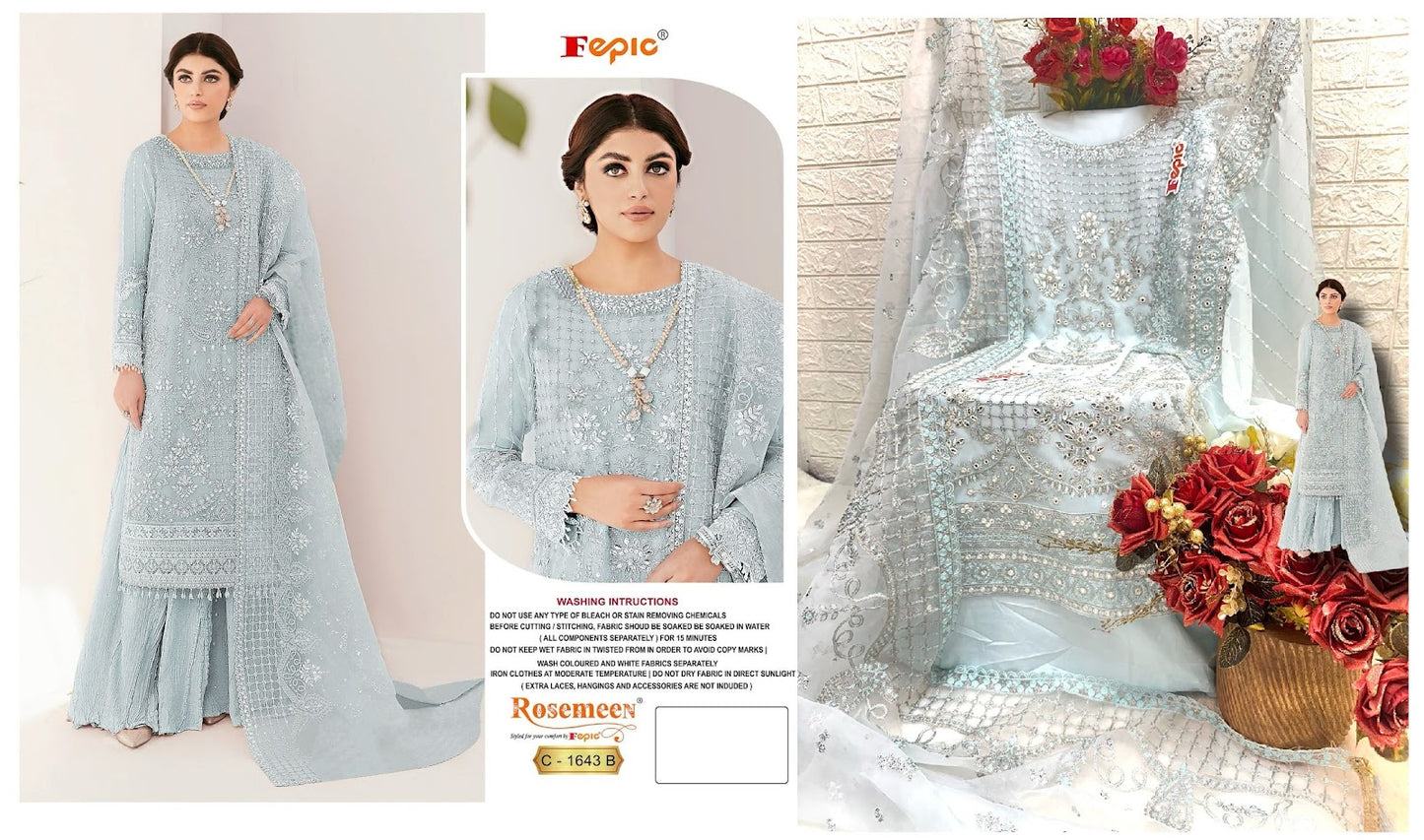 1643 Fepic Georgette Pakistani Salwar Suits