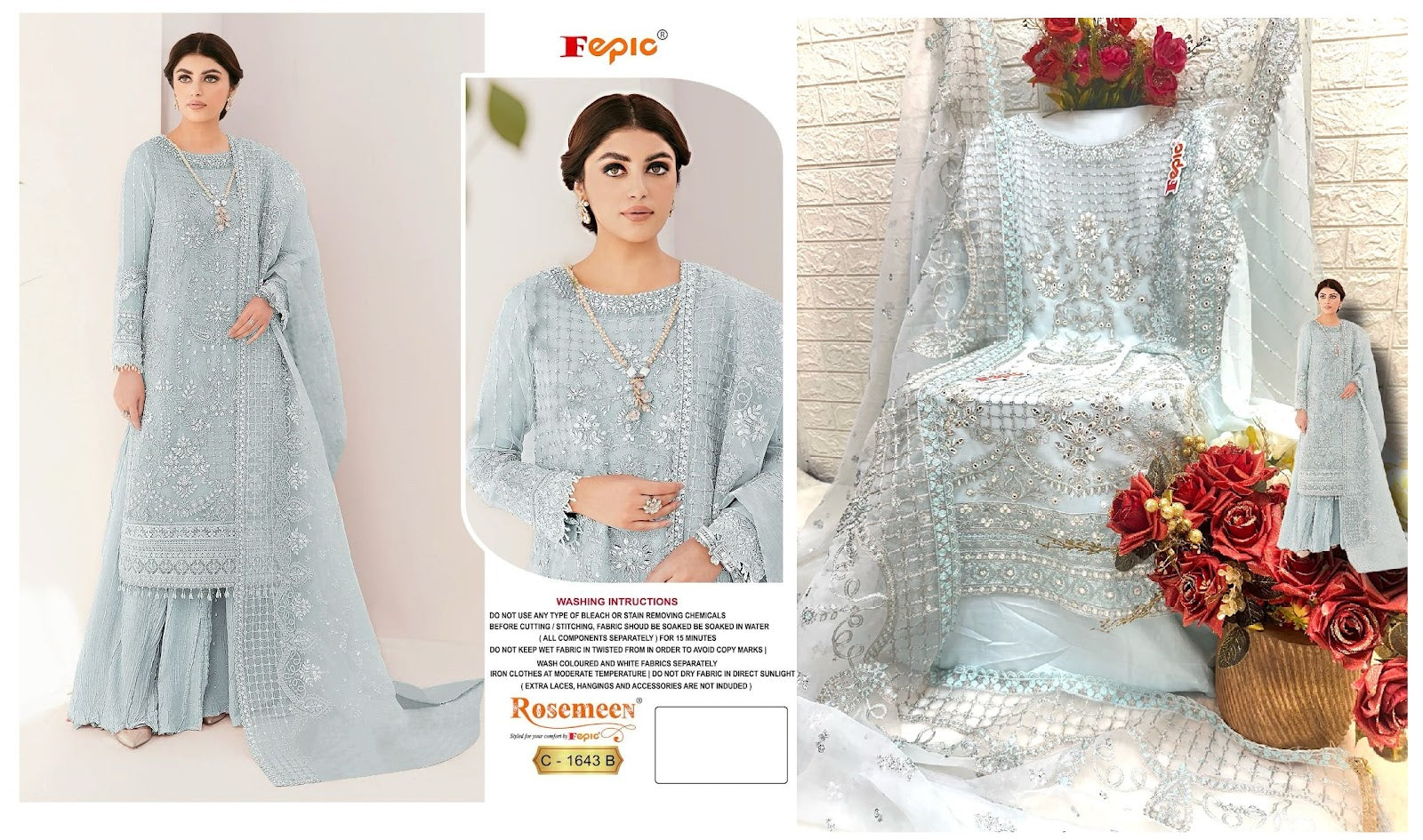 1643 Fepic Georgette Pakistani Salwar Suits