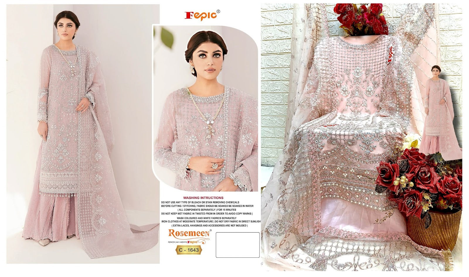 1643 Fepic Georgette Pakistani Salwar Suits