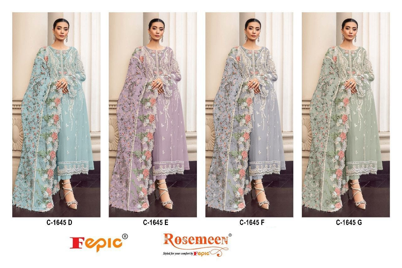 1645-Defg Fepic Georgette Pakistani Salwar Suits