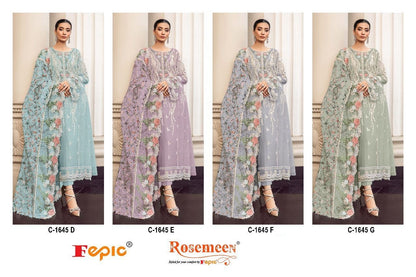 1645-Defg Fepic Georgette Pakistani Salwar Suits