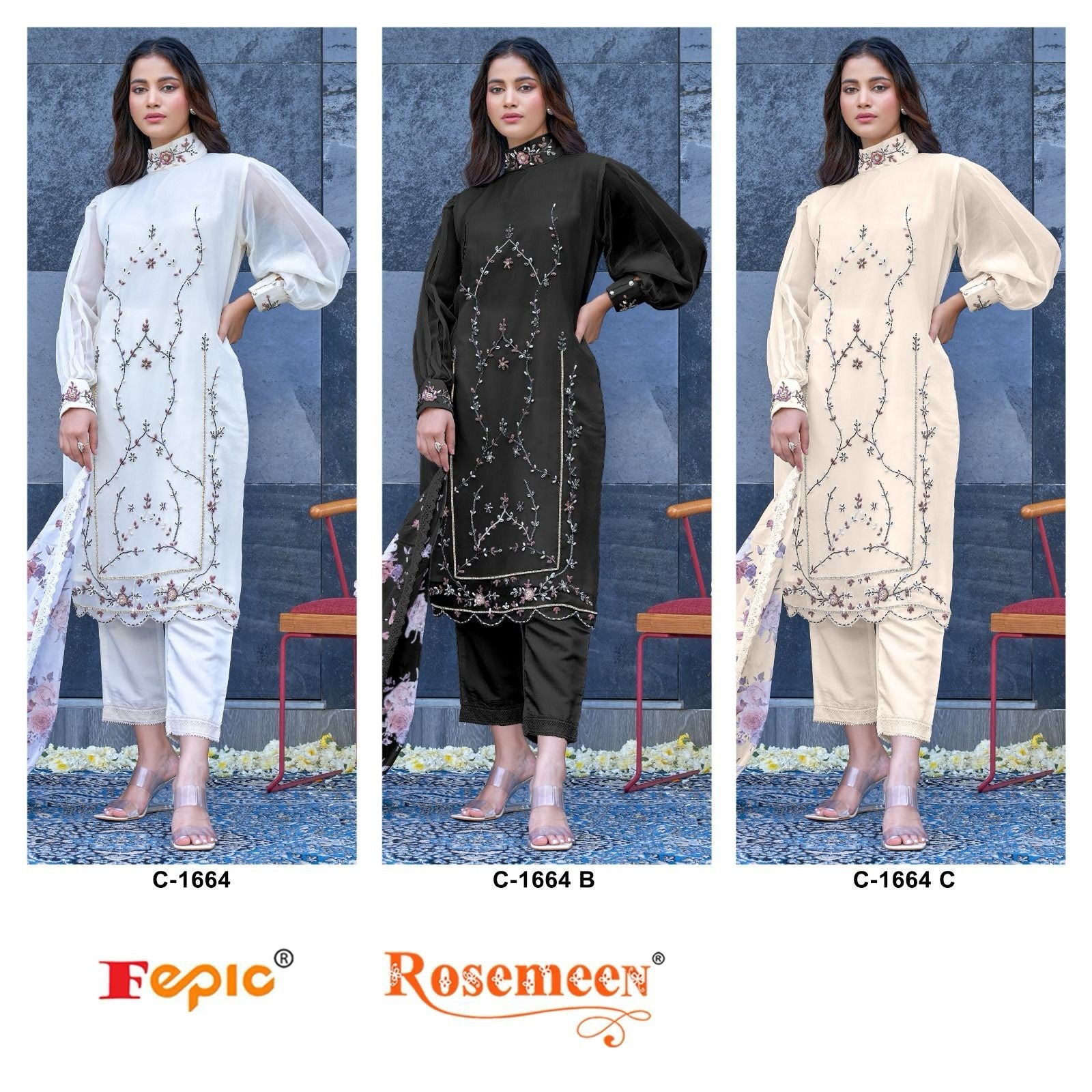 1664 Fepic Georgette Pakistani Salwar Suits