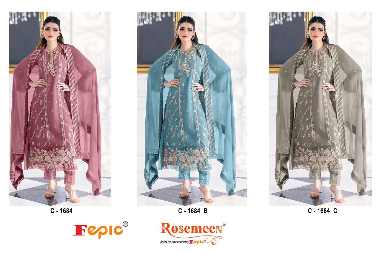 1684 Fepic Georgette Pakistani Salwar Suits