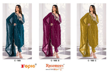 1685 Fepic Georgette Pakistani Salwar Suits