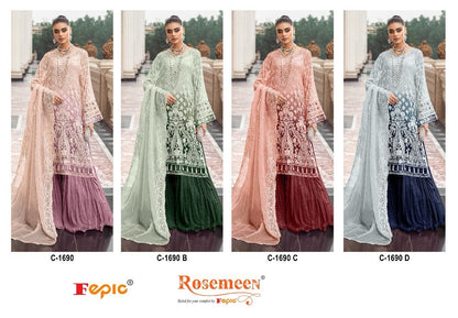 1690 Fepic Georgette Pakistani Salwar Suits