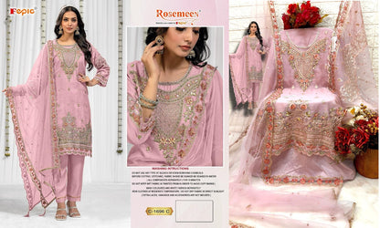1696 Fepic Organza Pakistani Salwar Suits