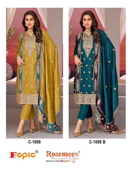 1698 Fepic Chinon Pakistani Salwar Suits