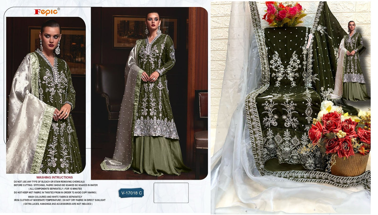 17018 Fepic Velvet Suits