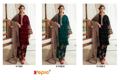 17026 Fepic Velvet Suits