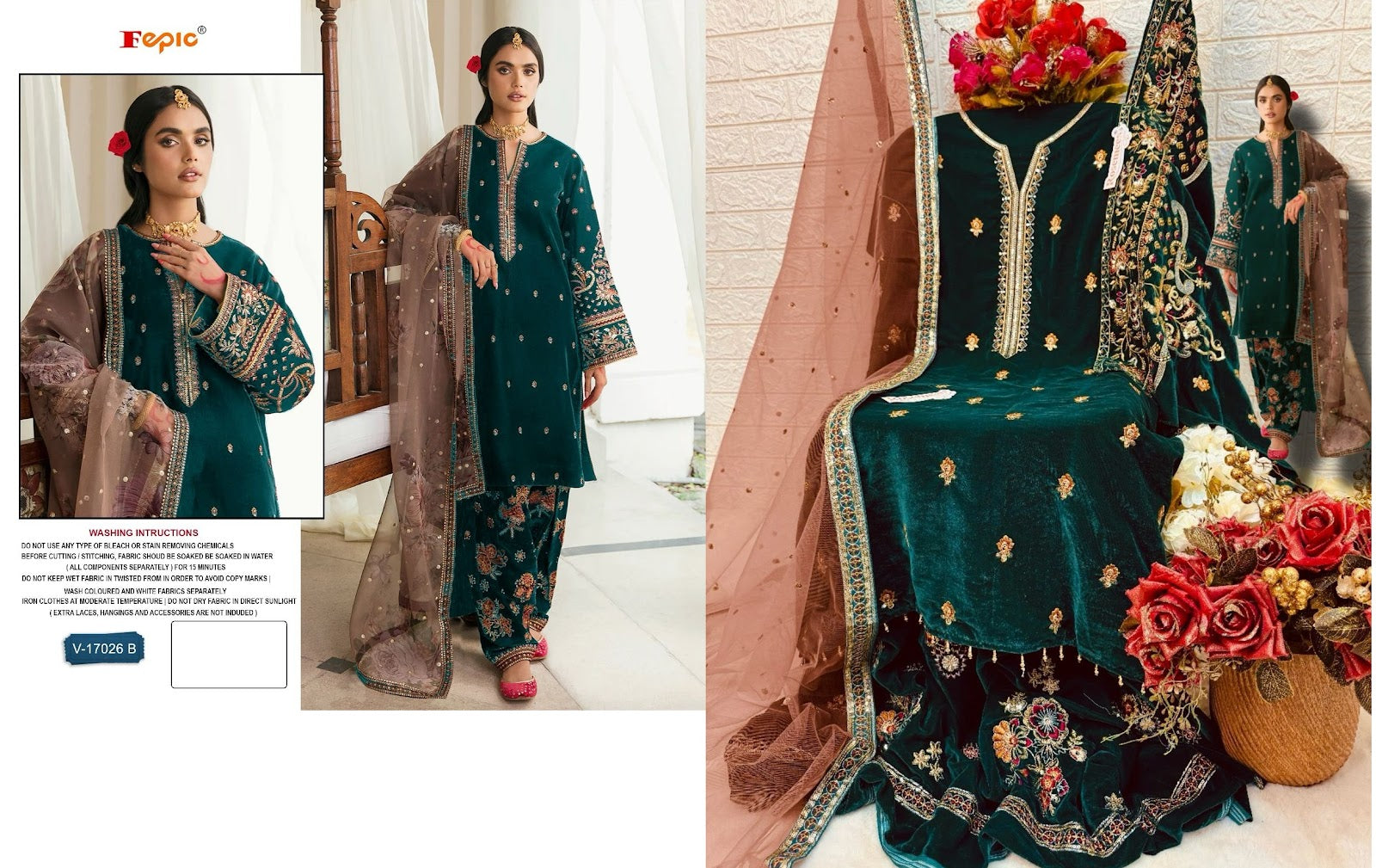 17026 Fepic Velvet Suits