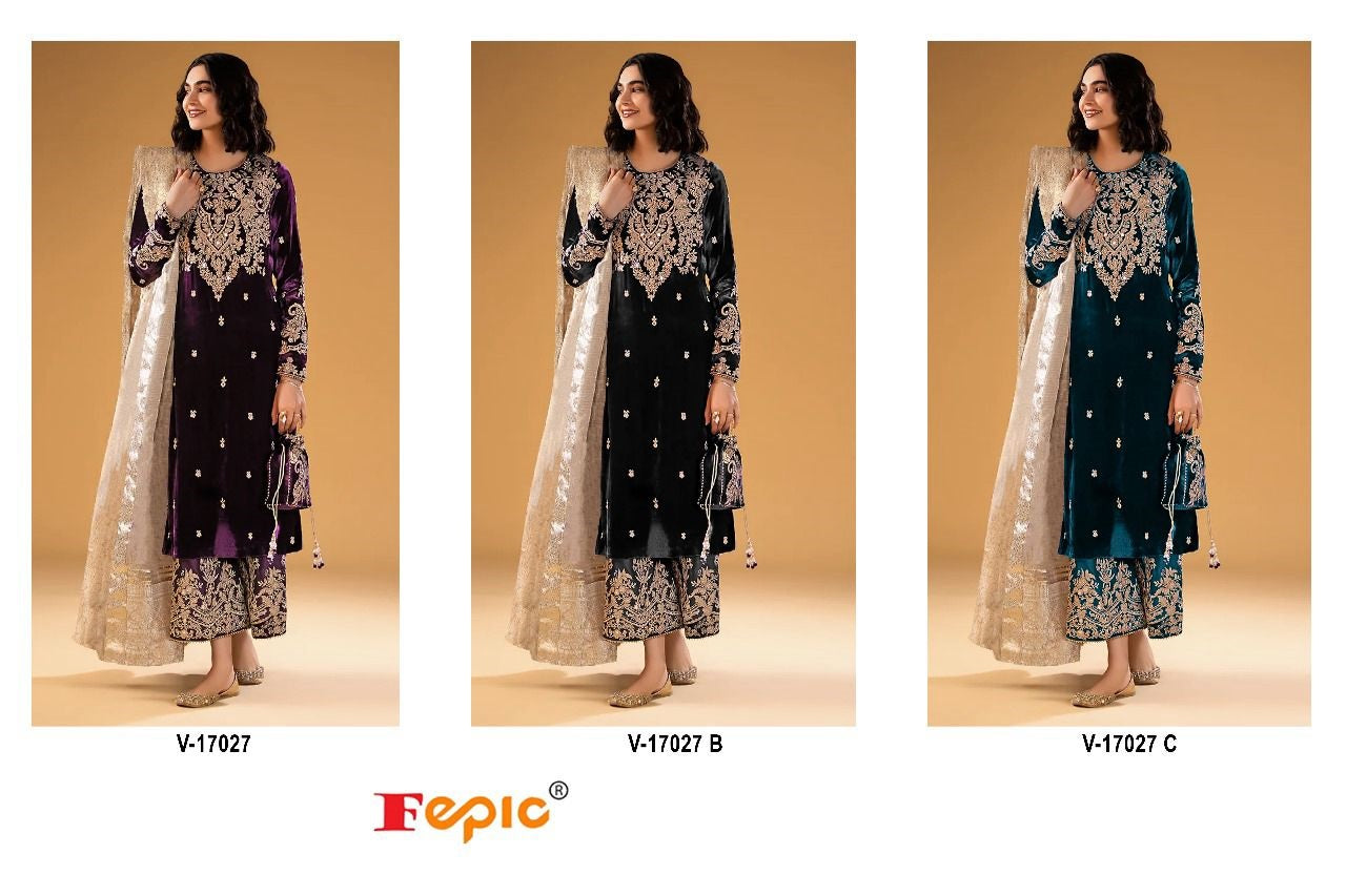 17027 Fepic Velvet Suits