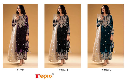 17027 Fepic Velvet Suits