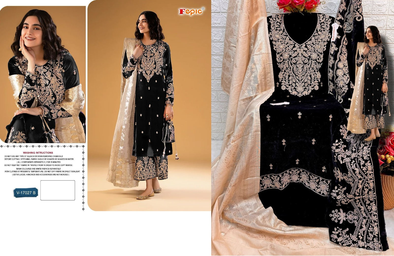 17027 Fepic Velvet Suits