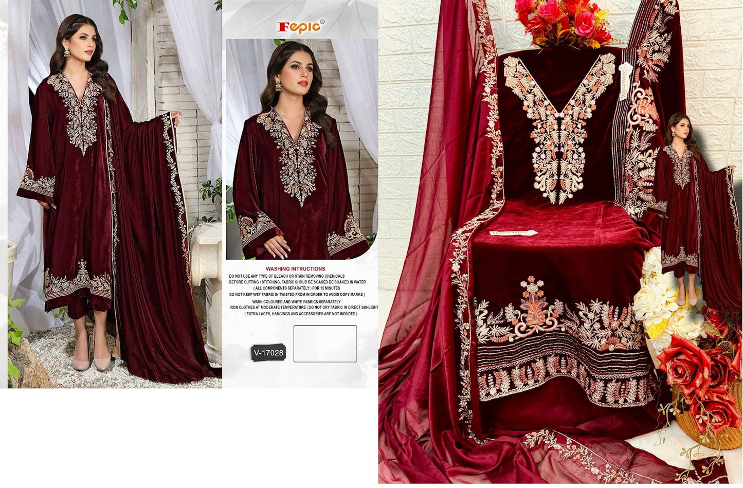 17028 Fepic Velvet Suits