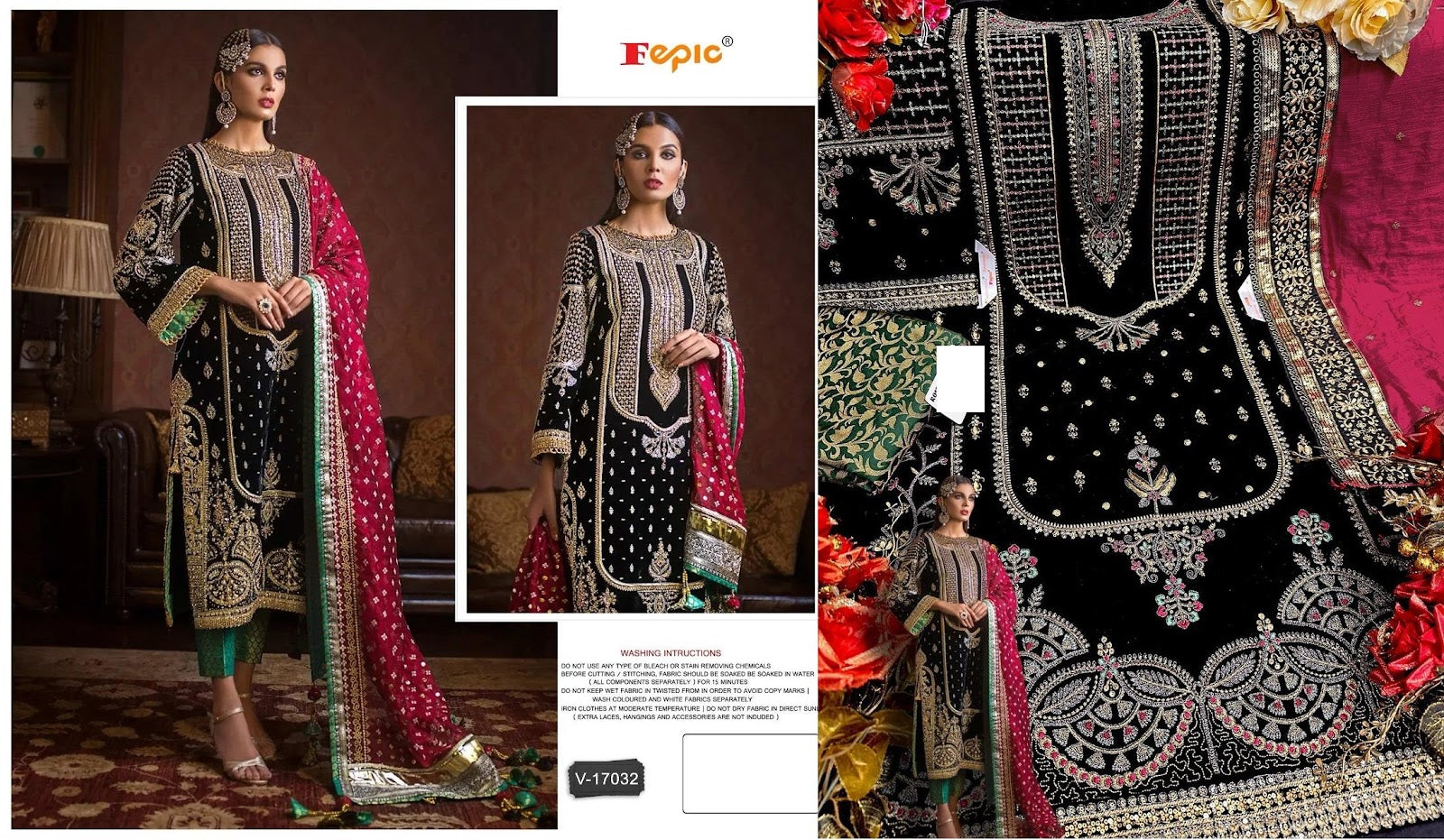 17032 Fepic Velvet Suits