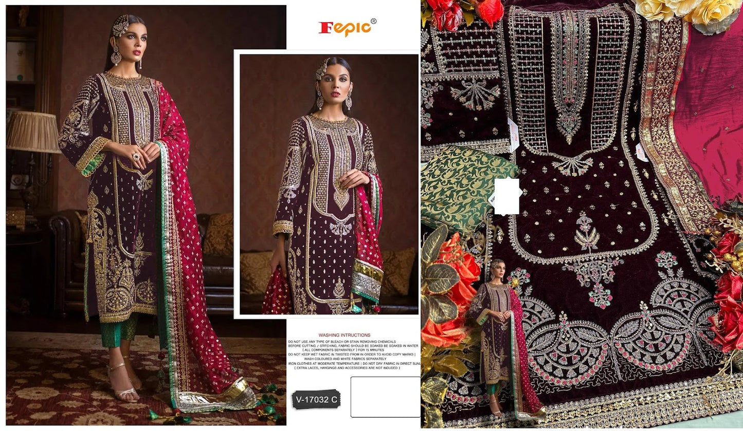 17032 Fepic Velvet Suits