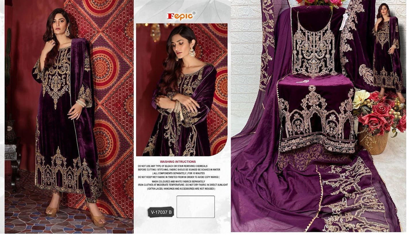 17037 Fepic Velvet Suits