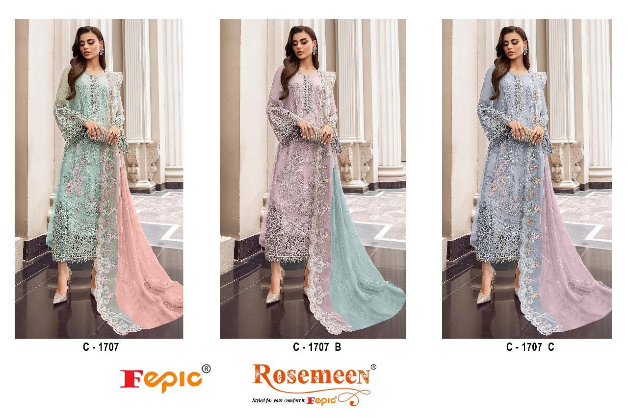 1707 Fepic Georgette Pakistani Salwar Suits