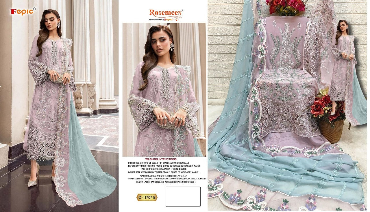 1707 Fepic Georgette Pakistani Salwar Suits
