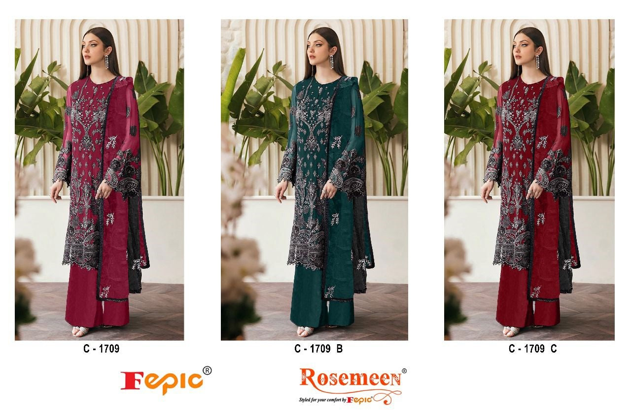 1709 Fepic Georgette Pakistani Salwar Suits