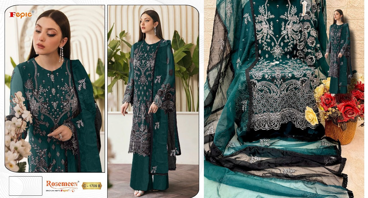1709 Fepic Georgette Pakistani Salwar Suits
