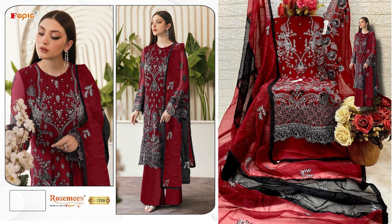 1709 Fepic Georgette Pakistani Salwar Suits