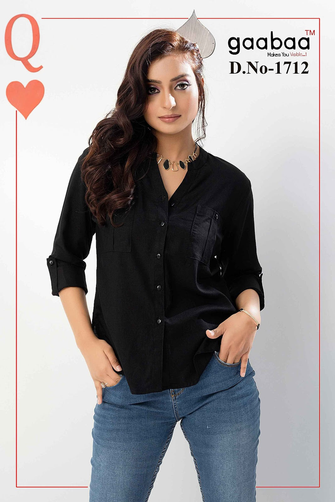 1712 Gaabaa Rayon Women Shirts