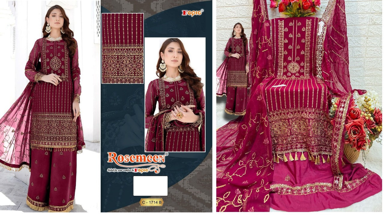 1714 Fepic Georgette Pakistani Salwar Suits
