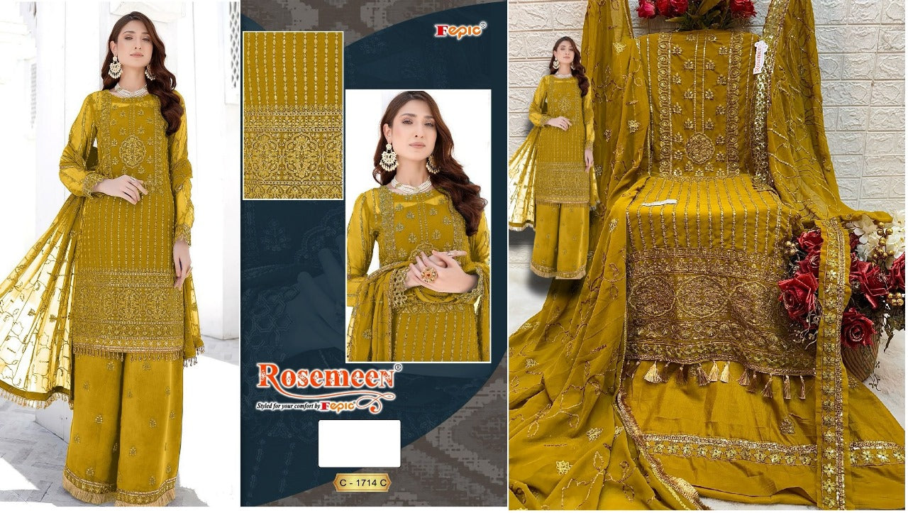1714 Fepic Georgette Pakistani Salwar Suits