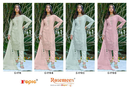 1719 Fepic Georgette Pakistani Salwar Suits