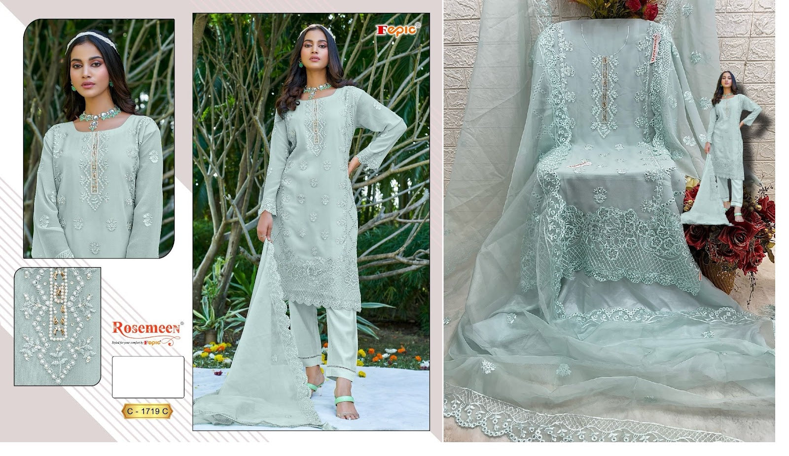 1719 Fepic Georgette Pakistani Salwar Suits