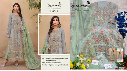 171 Serine Organza Pakistani Salwar Suits