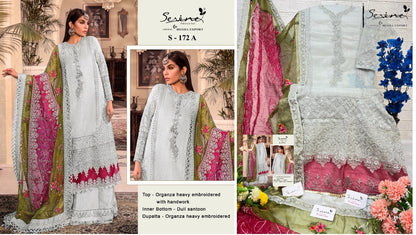 172 Serine Organza Pakistani Salwar Suits