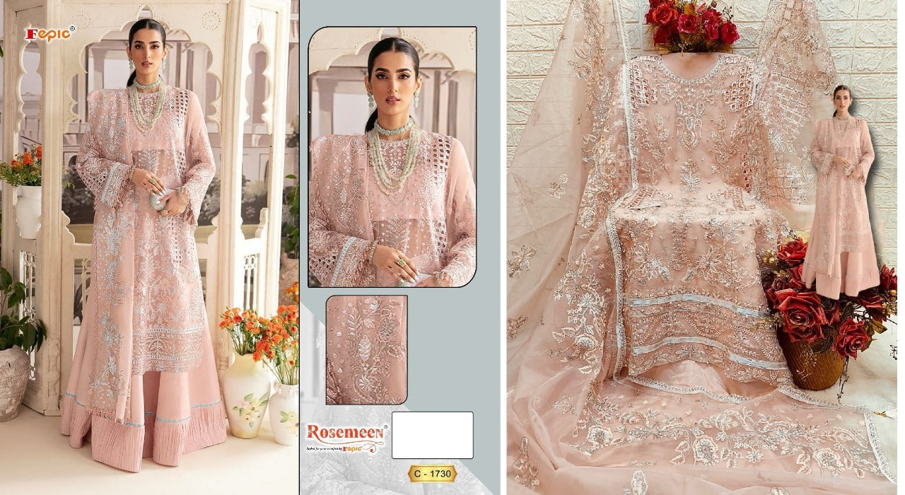 1730 Fepic Organza Pakistani Salwar Suits