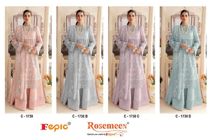 1730 Fepic Organza Pakistani Salwar Suits