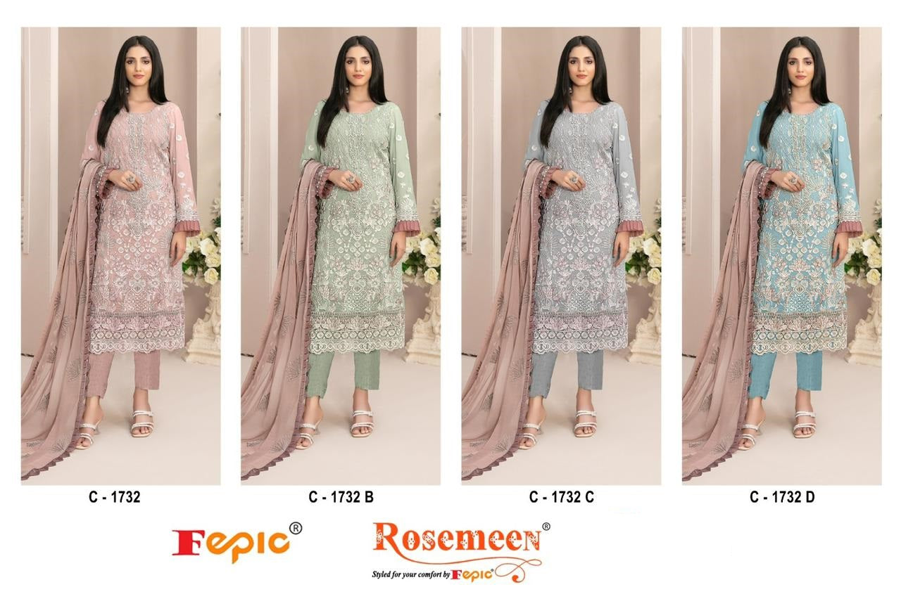 1732 Fepic Georgette Pakistani Salwar Suits