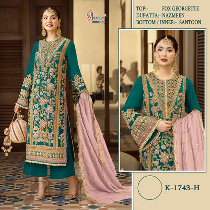 1743 Shree Fabs Fox Georgette Pakistani Salwar Suits