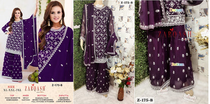 175 Zarqash Fox Georgette Pakistani Readymade Suits