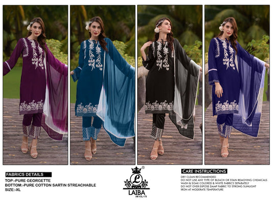 178 Laiba Georgette Pakistani Readymade Suits