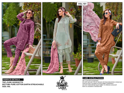 181 Laiba Georgette Pakistani Readymade Suits