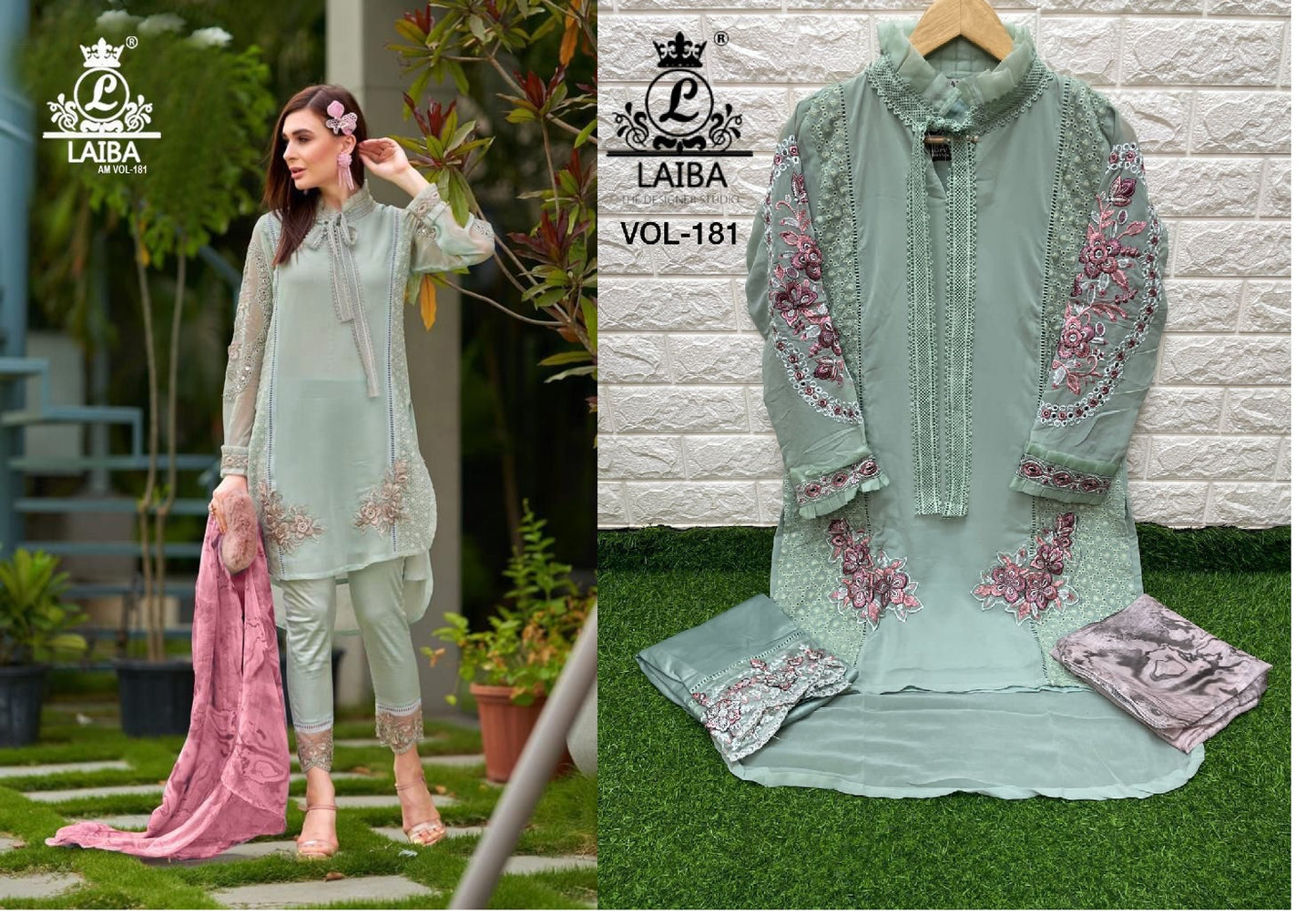 181 Laiba Georgette Pakistani Readymade Suits