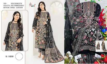 1830 Shree Fabs Georgette Pakistani Salwar Suits