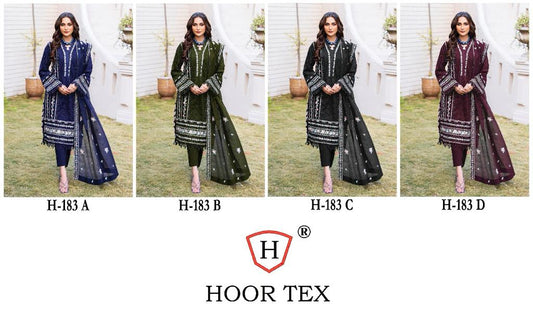 183 Hoor Tex Georgette Pakistani Salwar Suits