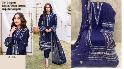 183 Hoor Tex Georgette Pakistani Salwar Suits