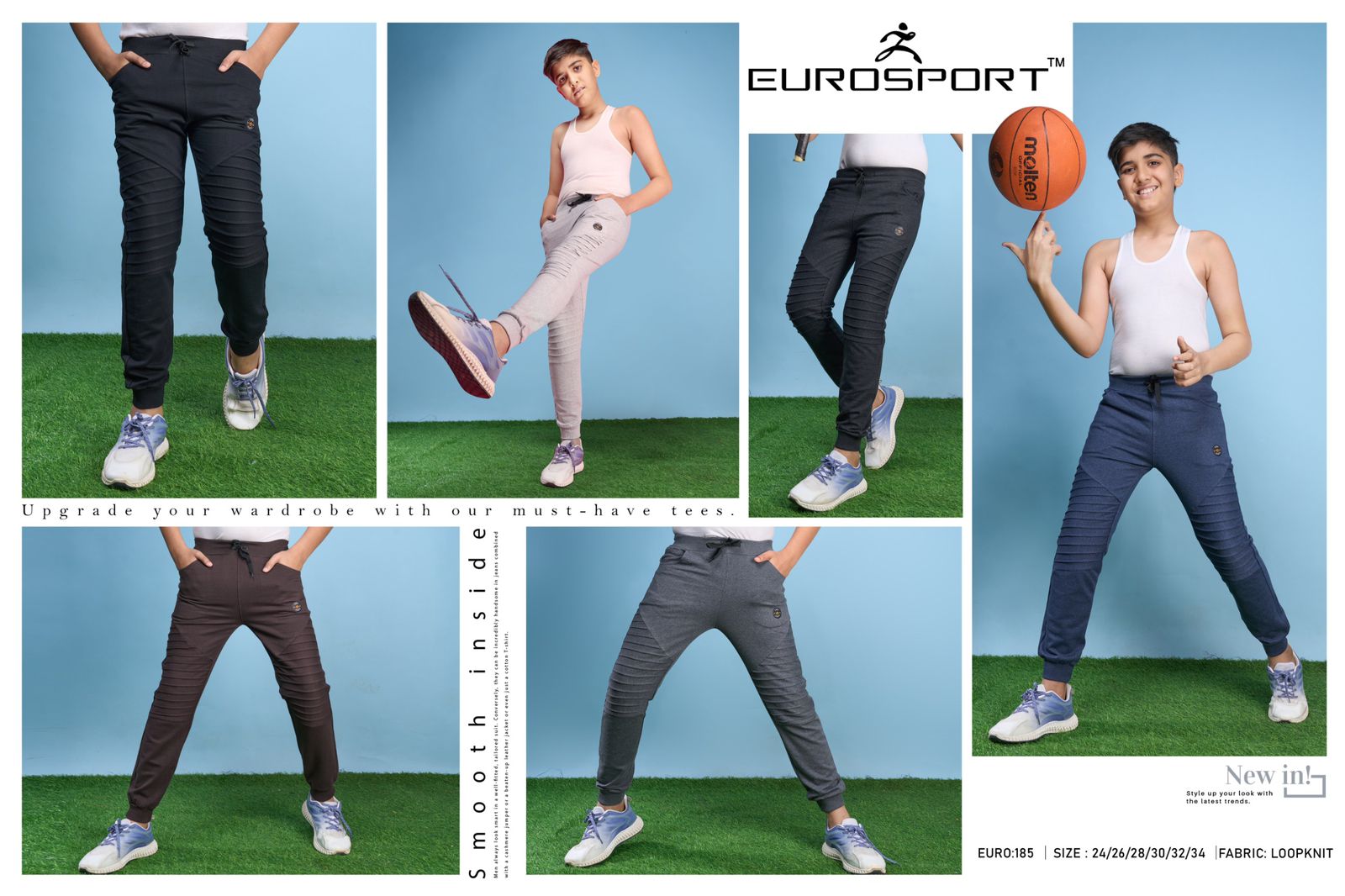 185 Eurosport Loopnit Boys Track Pant