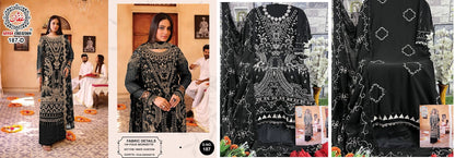 187 Affan Creation Fox Georgette Pakistani Salwar Suits