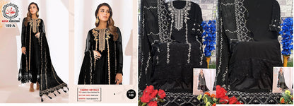 189 Affan Creation Georgette Pakistani Patch Work Suits