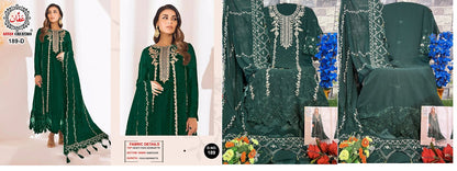 189 Affan Creation Georgette Pakistani Patch Work Suits